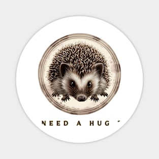 Hedgehog Hug , Hedgehog Lover Magnet